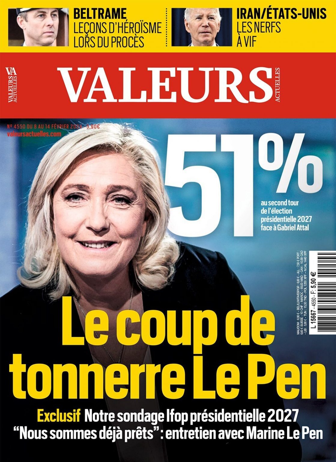 Sondage Ifop Marine Le Pen Pour La Premi Re Fois Donn E Gagnante Au