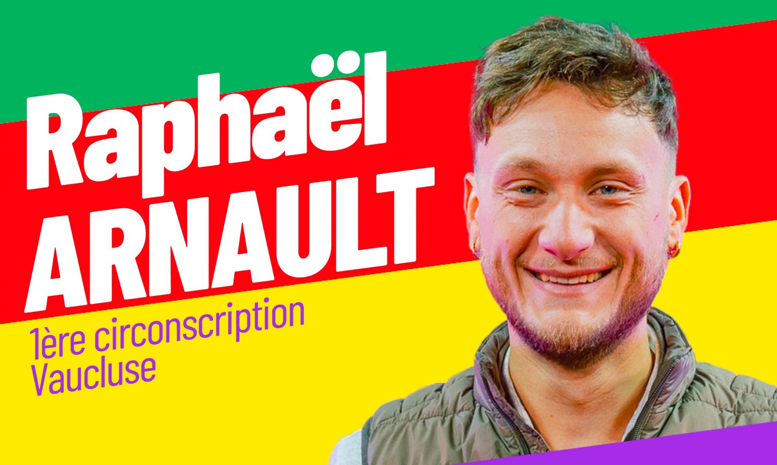 Vaucluse le candidat antifa et fiché S Raphaël Arnault qualifié au 2e