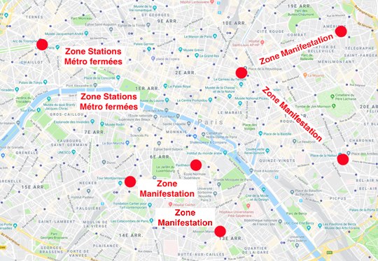 Manifestation Du 1er Mai 20 Stations De Métro Fermées Dès