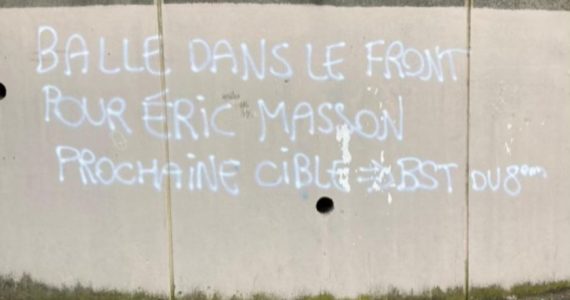 Lyon : un tag ciblant Eric Masson et la police du 8e arrondissement retrouvé ce lundi