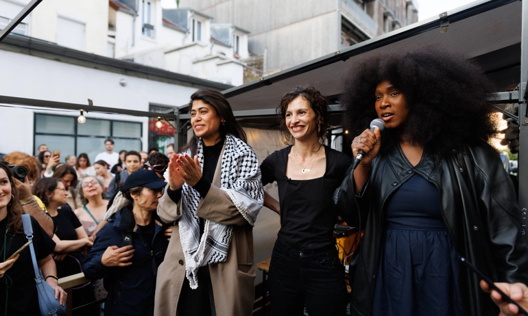 "C'est bobo land !" : à Montreuil, Rima Hassan et Assa Traoré pour soutenir la candidate LFI contre Corbière