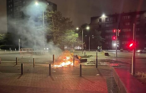 Grande-Synthe : incendies et tirs de mortiers d’artifice lors d’échauffourées