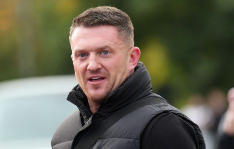 Tommy Robinson charged with terror offence after failing to provide phone password