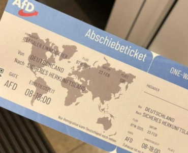 L’AfD, parti d’extrême droite allemand, distribue des « billets d’expulsion » aux personnes issues de l’immigration