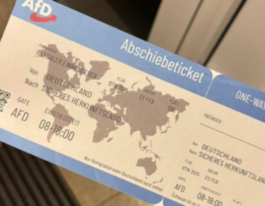 L’AfD, parti d’extrême droite allemand, distribue des « billets d’expulsion » aux personnes issues de l’immigration