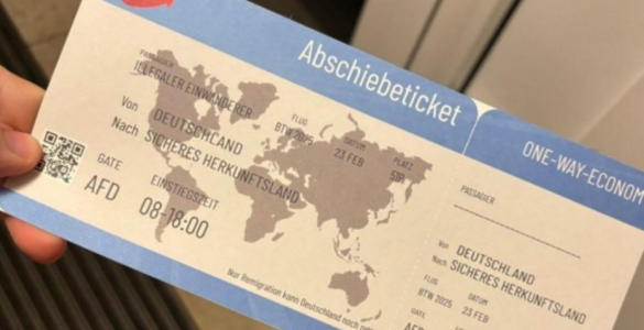 L’AfD, parti d’extrême droite allemand, distribue des « billets d’expulsion » aux personnes issues de l’immigration