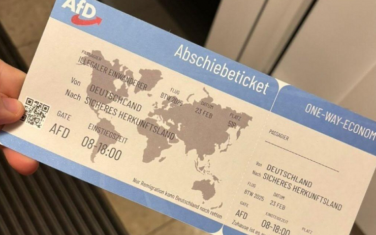 L’AfD, parti d’extrême droite allemand, distribue des « billets d’expulsion » aux personnes issues de l’immigration